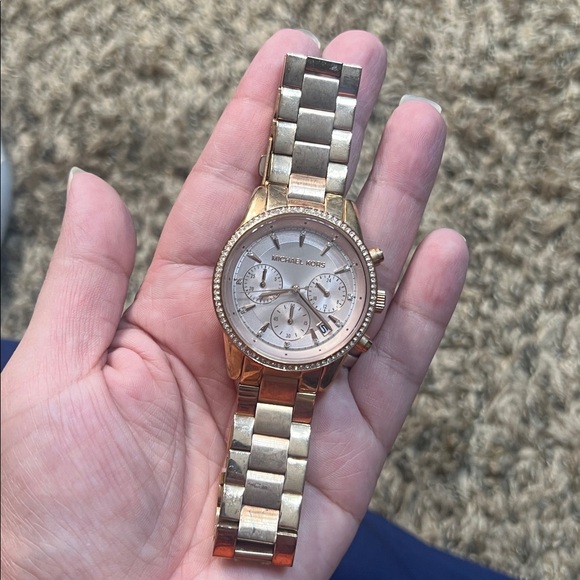 Michael Kors Rose Gold Chronograph Watch